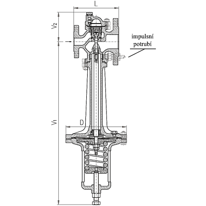 Regulátor tlaku pro páru R 23 117 525